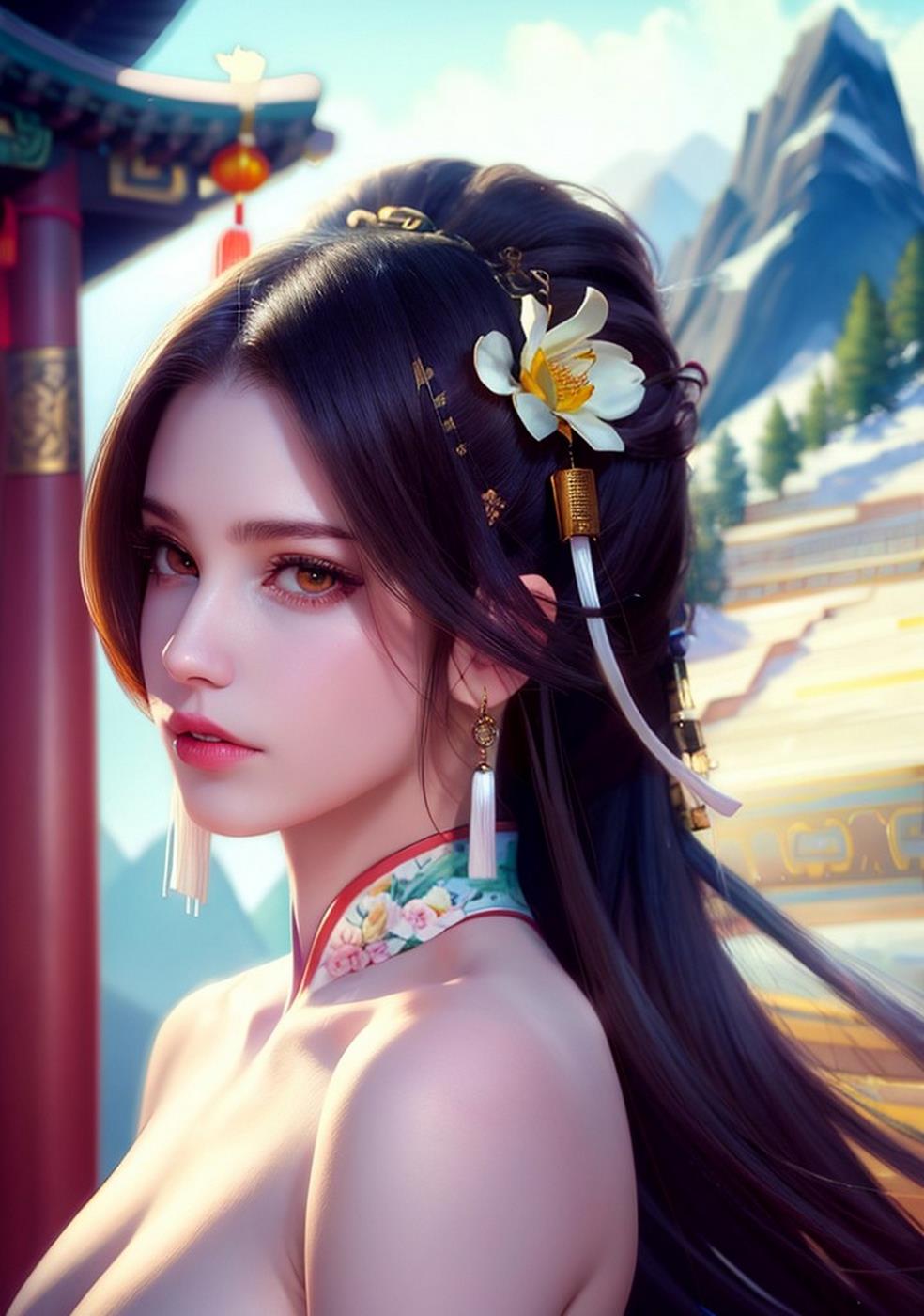 图片[76]-[AI绘画] 040 古风仙女无可比拟[149P] – 速更版-美库