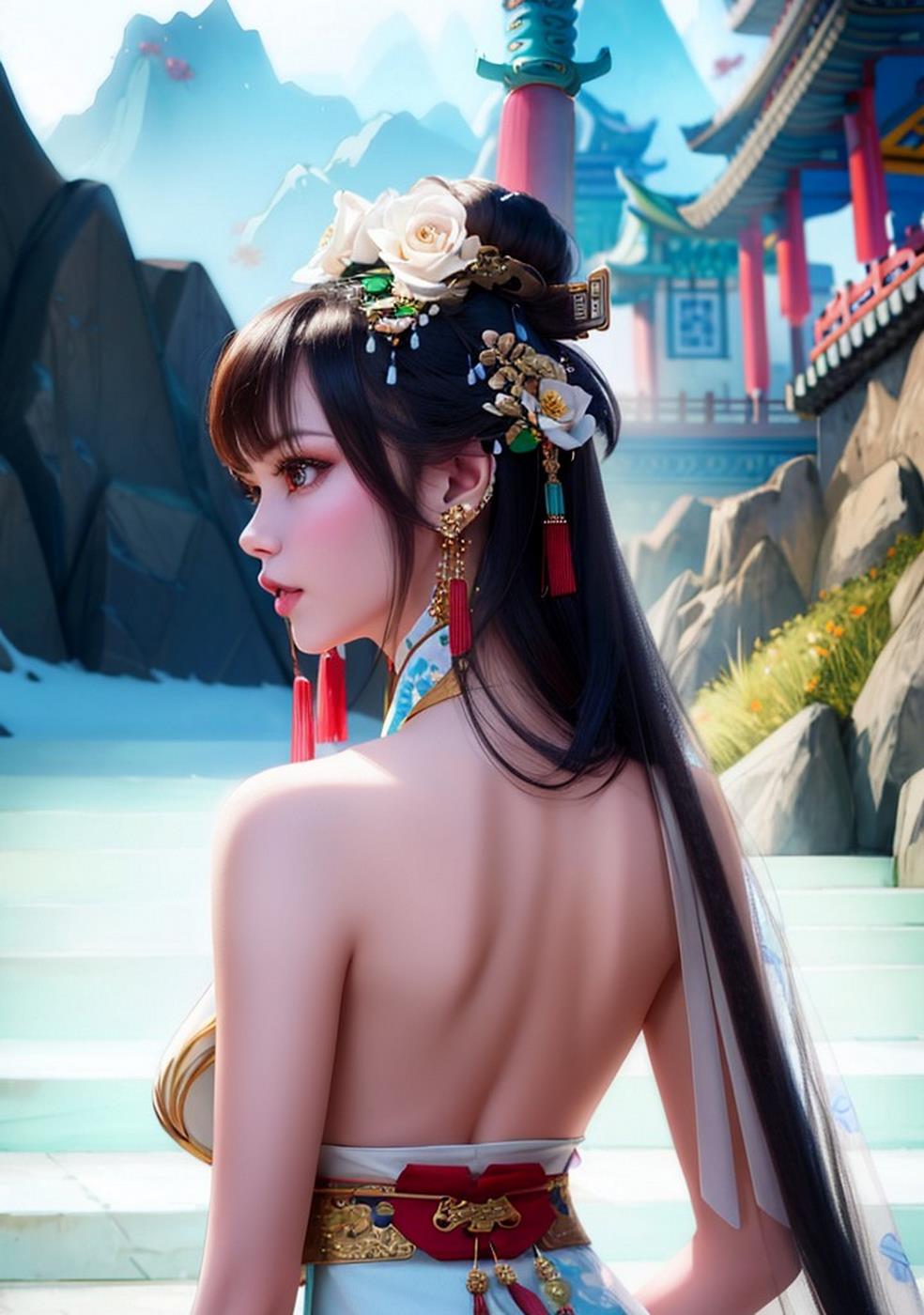 图片[78]-[AI绘画] 040 古风仙女无可比拟[149P] – 速更版-美库