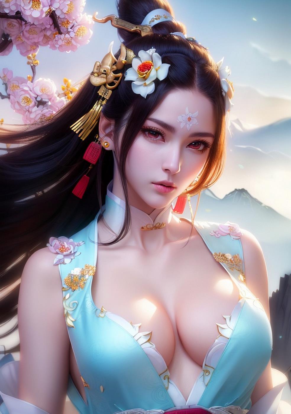 图片[79]-[AI绘画] 040 古风仙女无可比拟[149P] – 速更版-美库