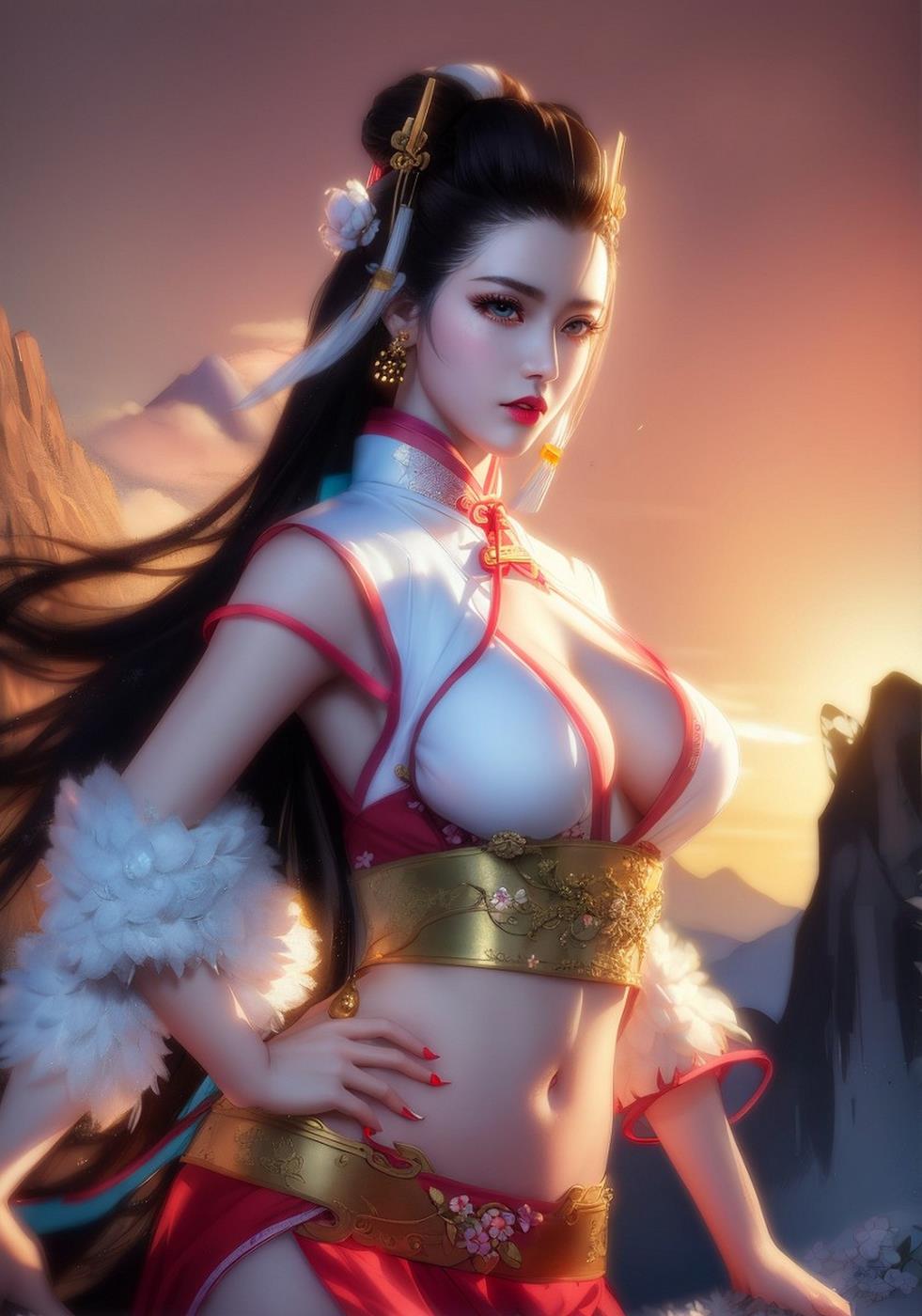 图片[90]-[AI绘画] 040 古风仙女无可比拟[149P] – 速更版-美库