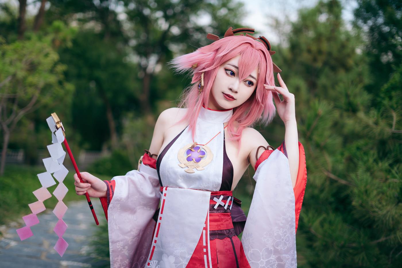 图片[10]-桃墨公子 八重神子[23P] – 速更版-美库