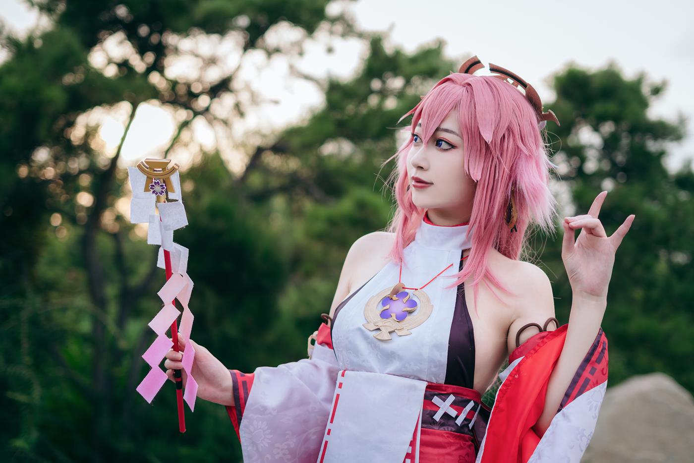 图片[12]-桃墨公子 八重神子[23P] – 速更版-美库