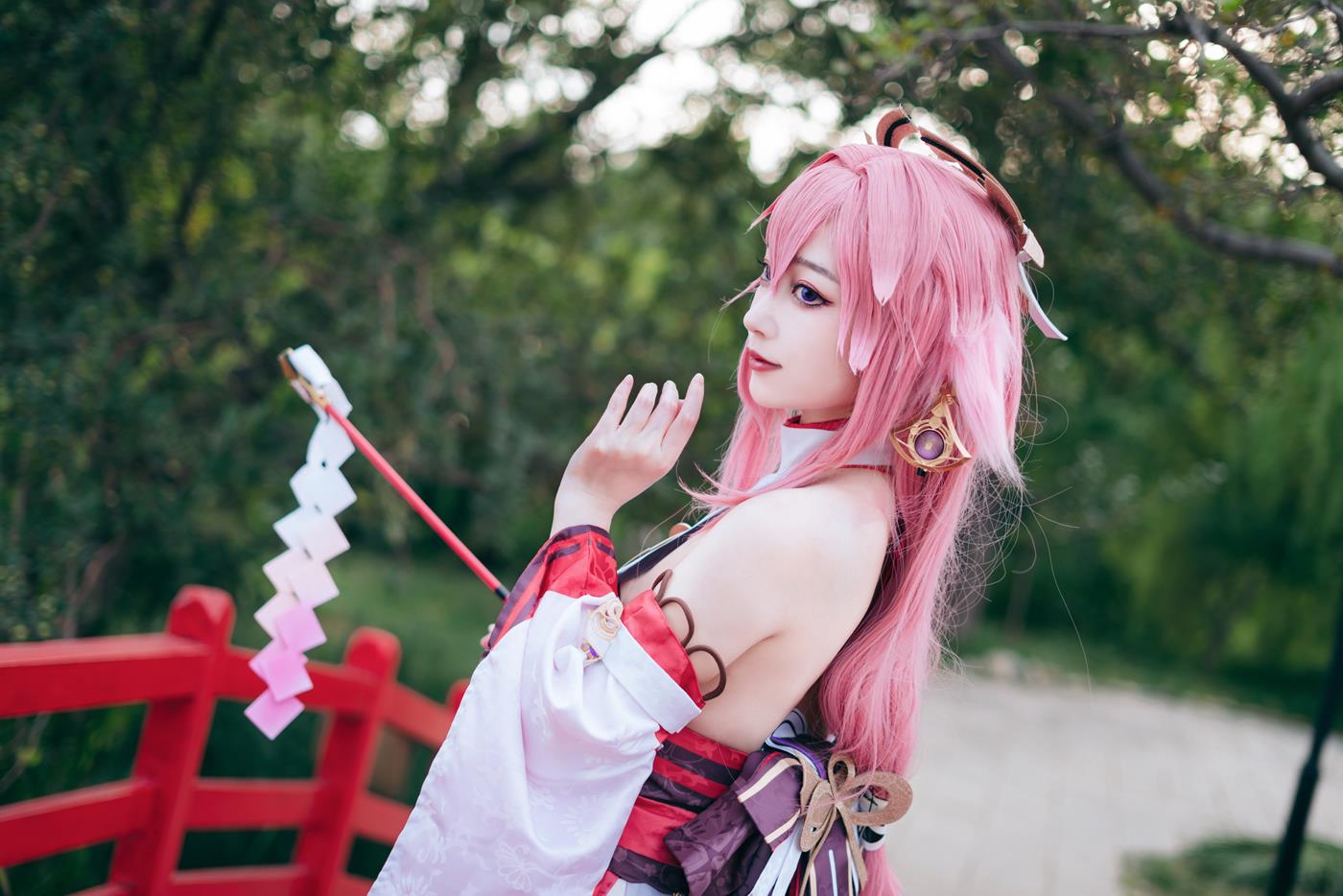 图片[19]-桃墨公子 八重神子[23P] – 速更版-美库