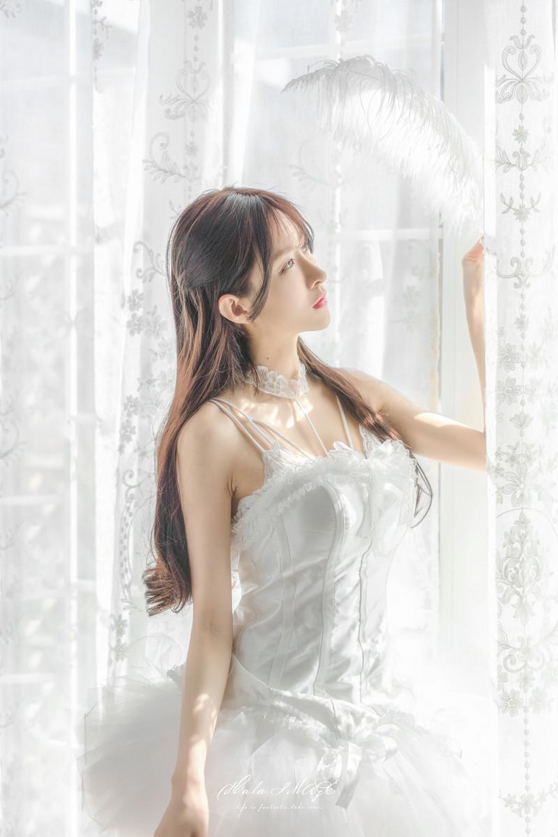 图片[16]-网紅Coser@王羽杉 白裙[24P] – 速更版-美库