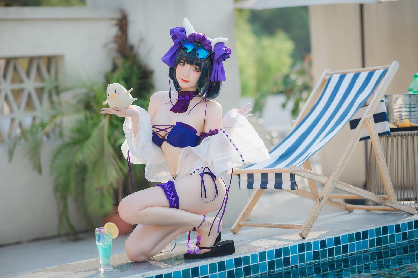 图片[24]-瓜希酱 – 柴郡泳装[32P] – 速更版-美库