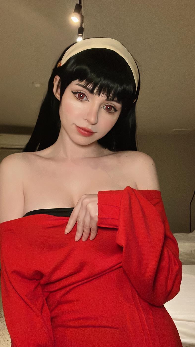 图片[21]-Peach milky – Yor Forger Red Sweater[27P] – 速更版-美库