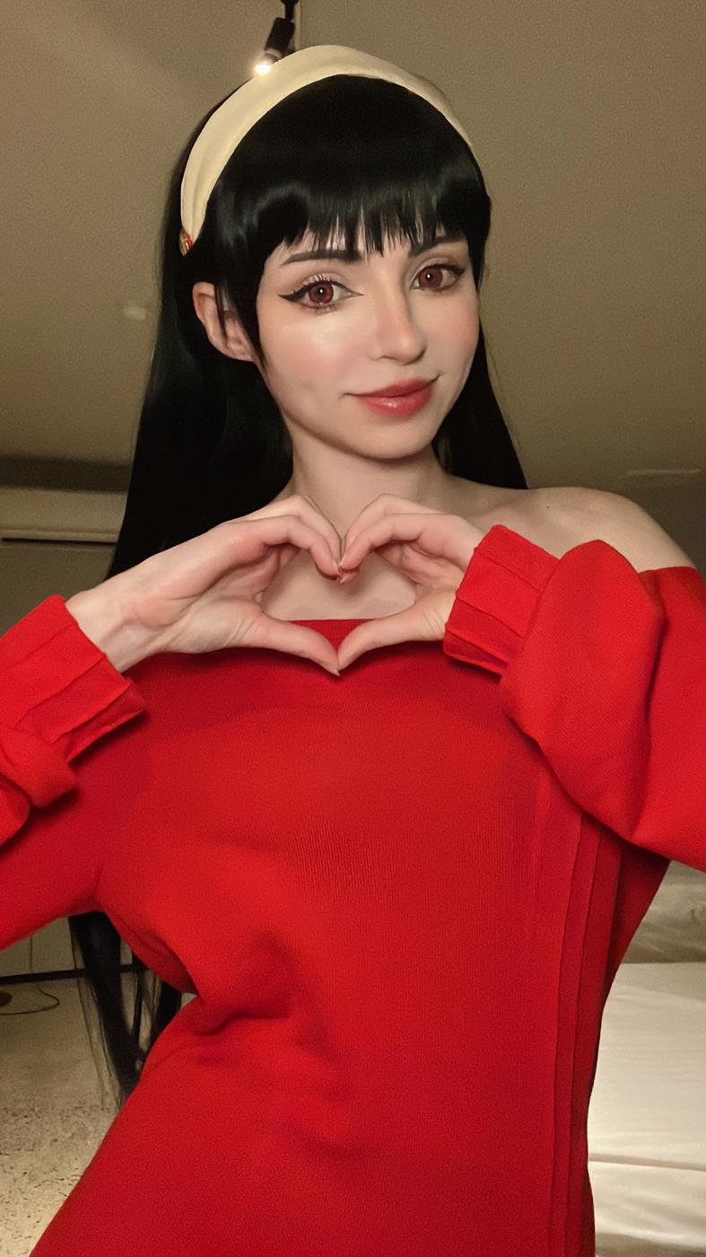 图片[25]-Peach milky – Yor Forger Red Sweater[27P] – 速更版-美库