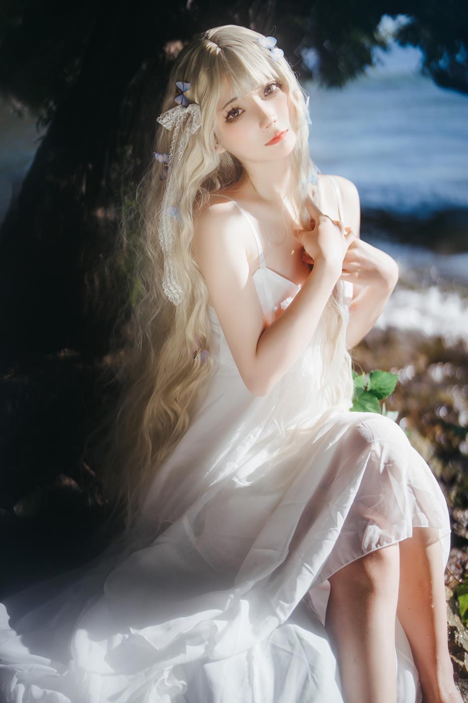 图片[14]-是三不是世w  – 湖边白裙[15P] – 速更版-美库