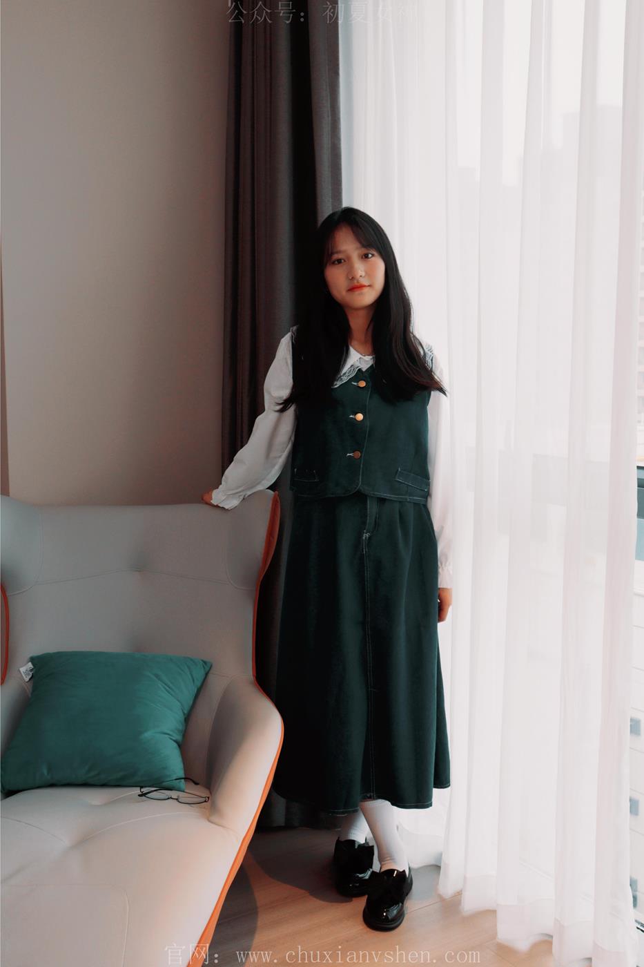 图片[110]-初夏女神 沙沙 牛仔M码长裙搭小黑皮鞋[112P] – 速更版-美库