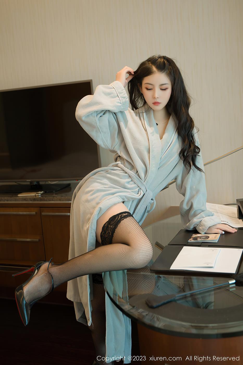 图片[18]-[Xiuren秀人网]2023.07.20 NO.7107 柒喜小baby 黑丝内衣[20+1P] – 速更版-美库