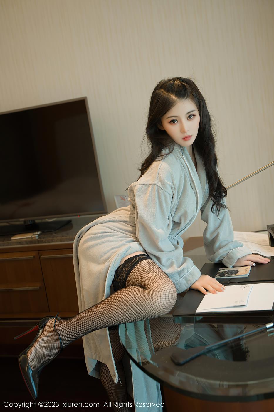 图片[19]-[Xiuren秀人网]2023.07.20 NO.7107 柒喜小baby 黑丝内衣[20+1P] – 速更版-美库