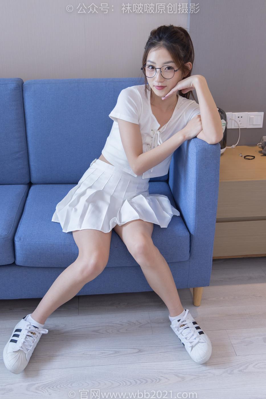 图片[14]-[BoBoSocks袜啵啵]NO.258 小沫-贝壳头板鞋、白棉袜[149P] – 速更版-美库