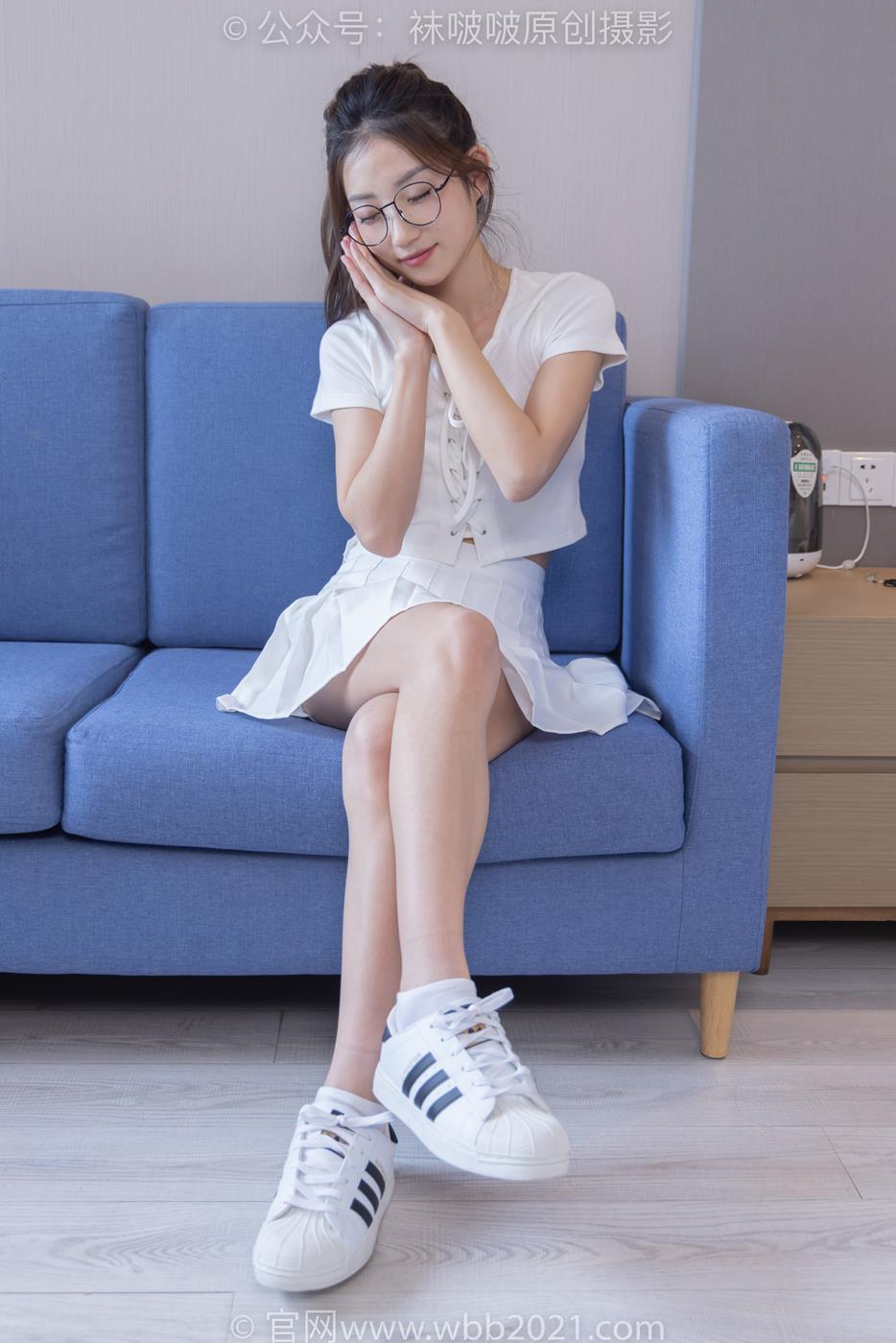 图片[17]-[BoBoSocks袜啵啵]NO.258 小沫-贝壳头板鞋、白棉袜[149P] – 速更版-美库