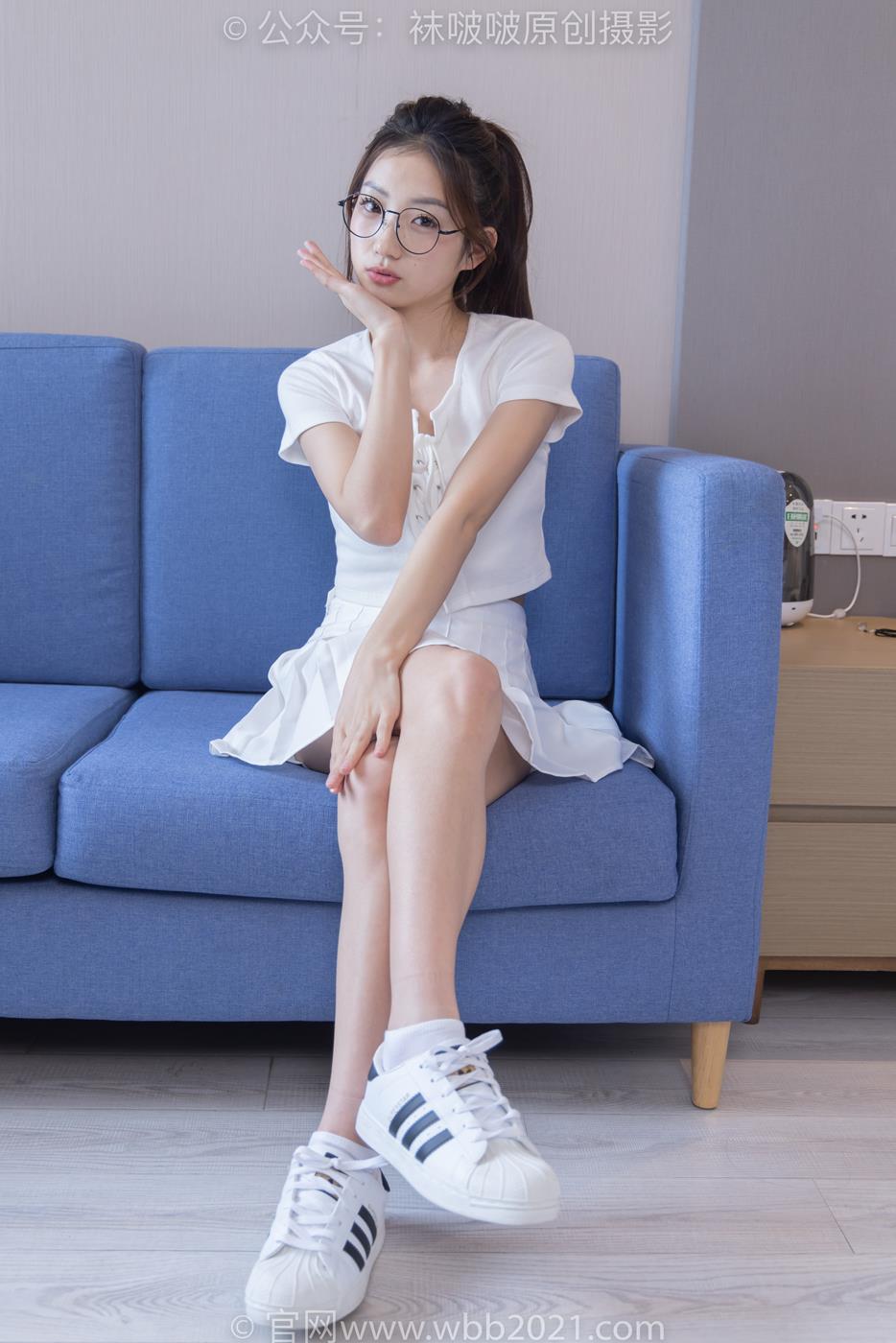 图片[18]-[BoBoSocks袜啵啵]NO.258 小沫-贝壳头板鞋、白棉袜[149P] – 速更版-美库