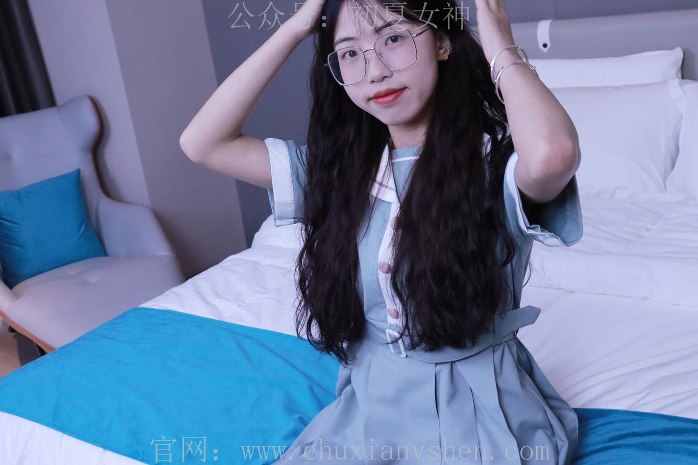 图片[30]-初夏女神 雪糕 浅蓝色JK裙搭配小白鞋[135P] – 速更版-美库