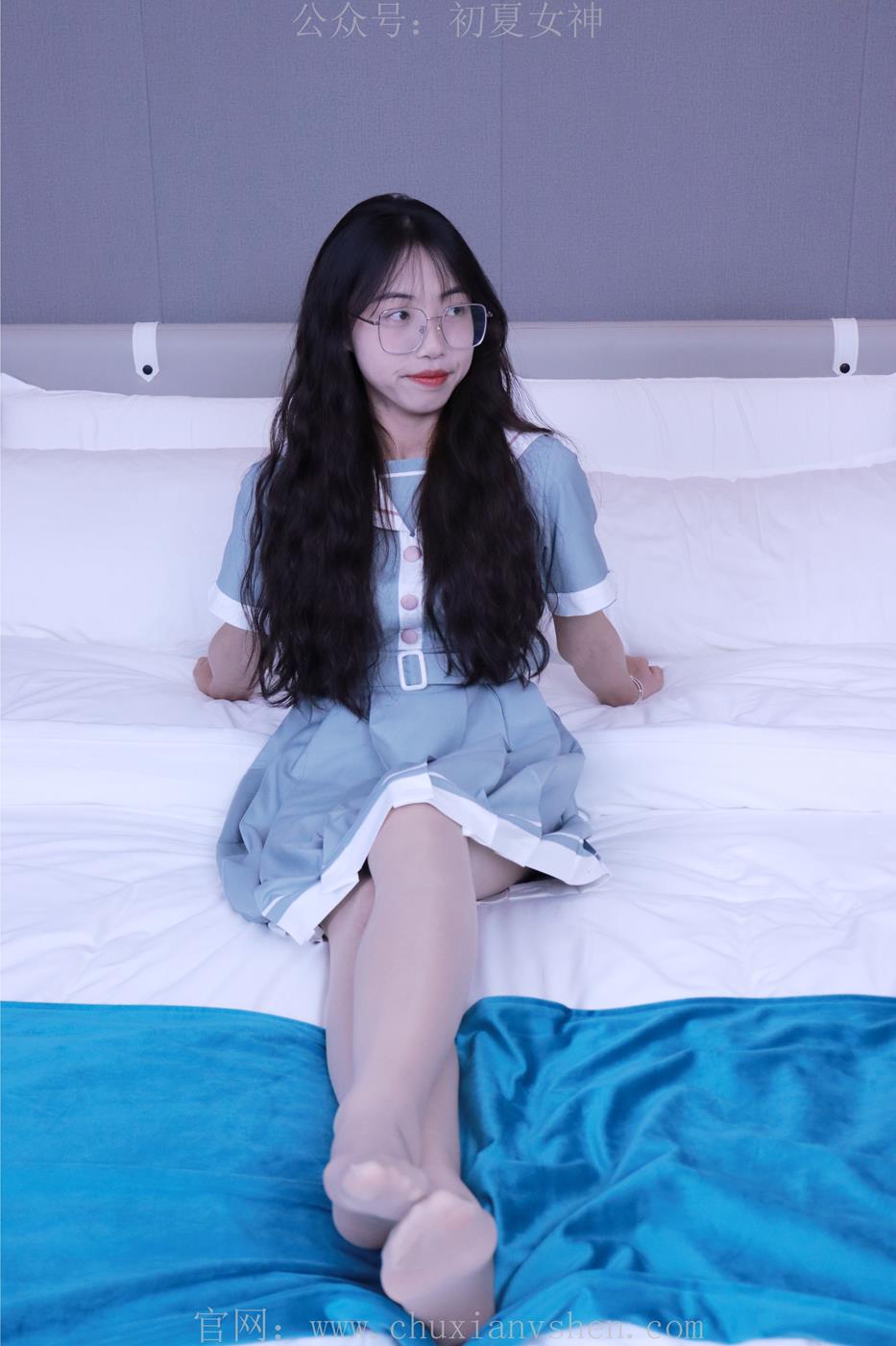 图片[33]-初夏女神 雪糕 浅蓝色JK裙搭配小白鞋[135P] – 速更版-美库