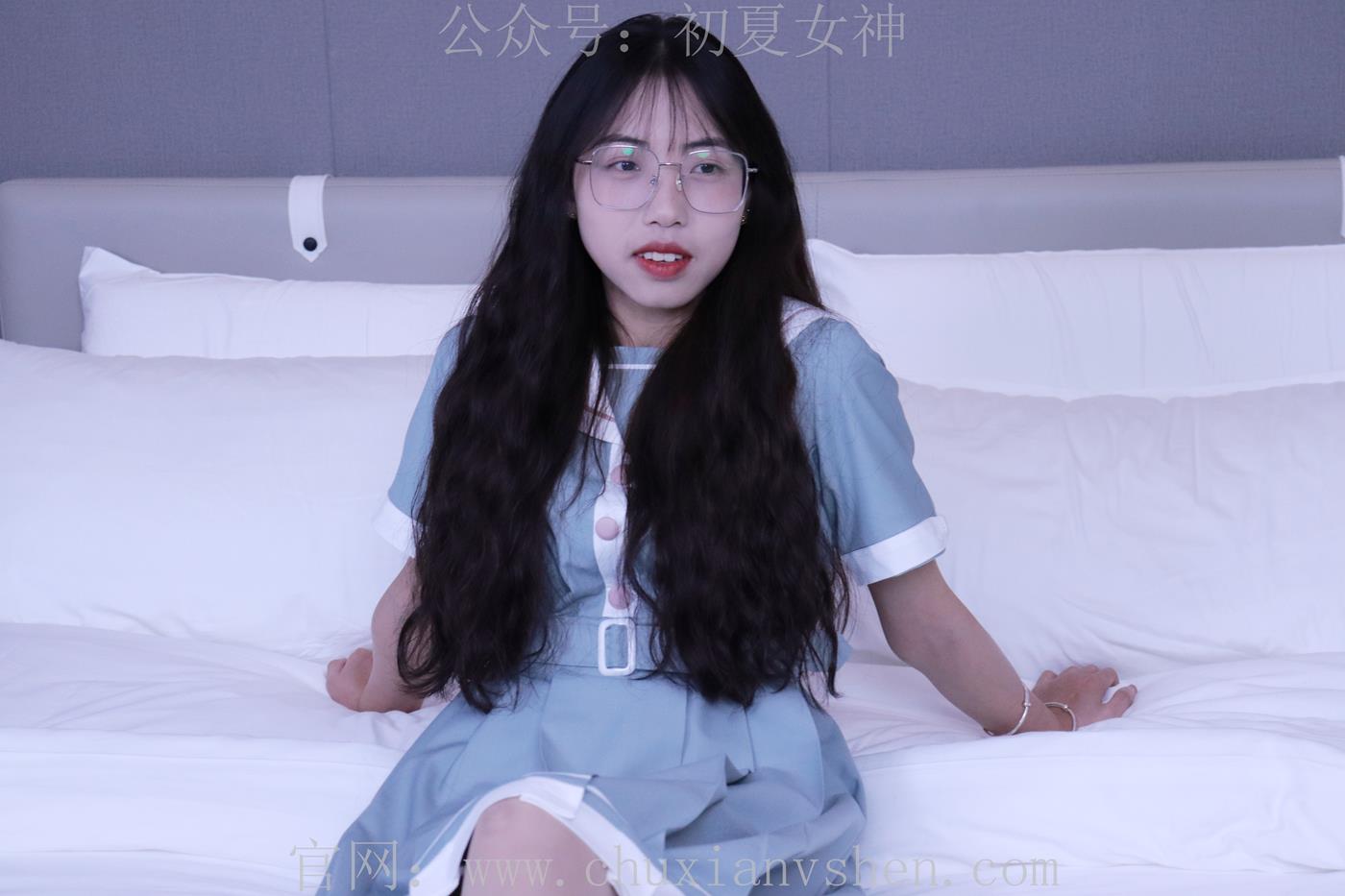 图片[37]-初夏女神 雪糕 浅蓝色JK裙搭配小白鞋[135P] – 速更版-美库