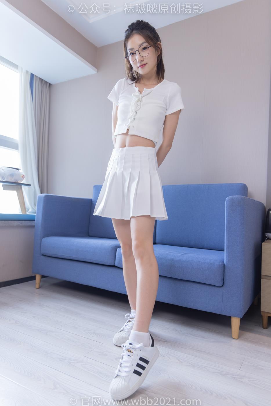 图片[27]-[BoBoSocks袜啵啵]NO.258 小沫-贝壳头板鞋、白棉袜[149P] – 速更版-美库