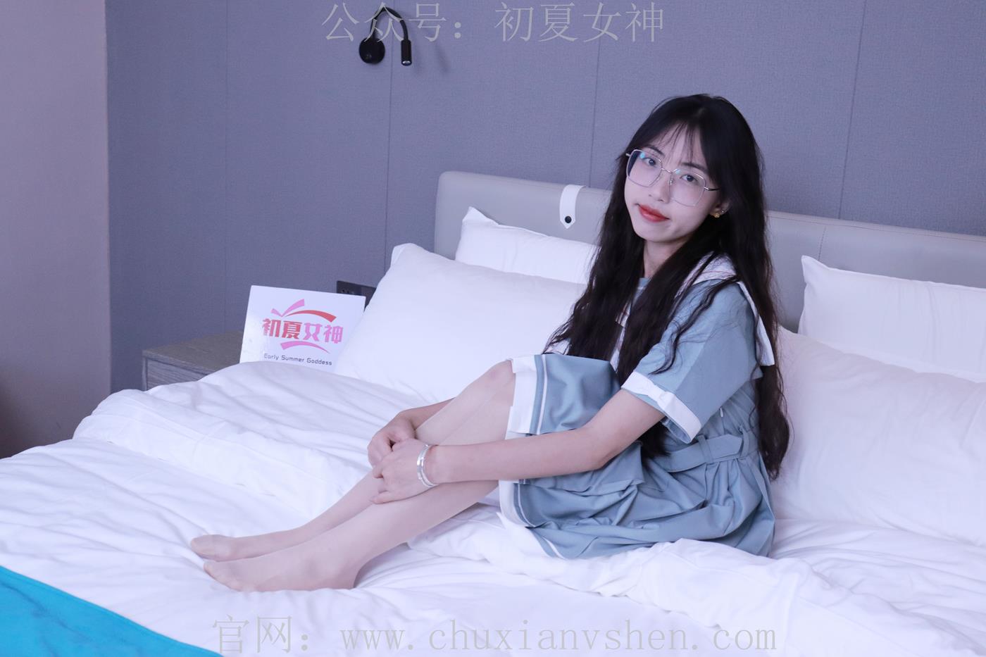 图片[42]-初夏女神 雪糕 浅蓝色JK裙搭配小白鞋[135P] – 速更版-美库