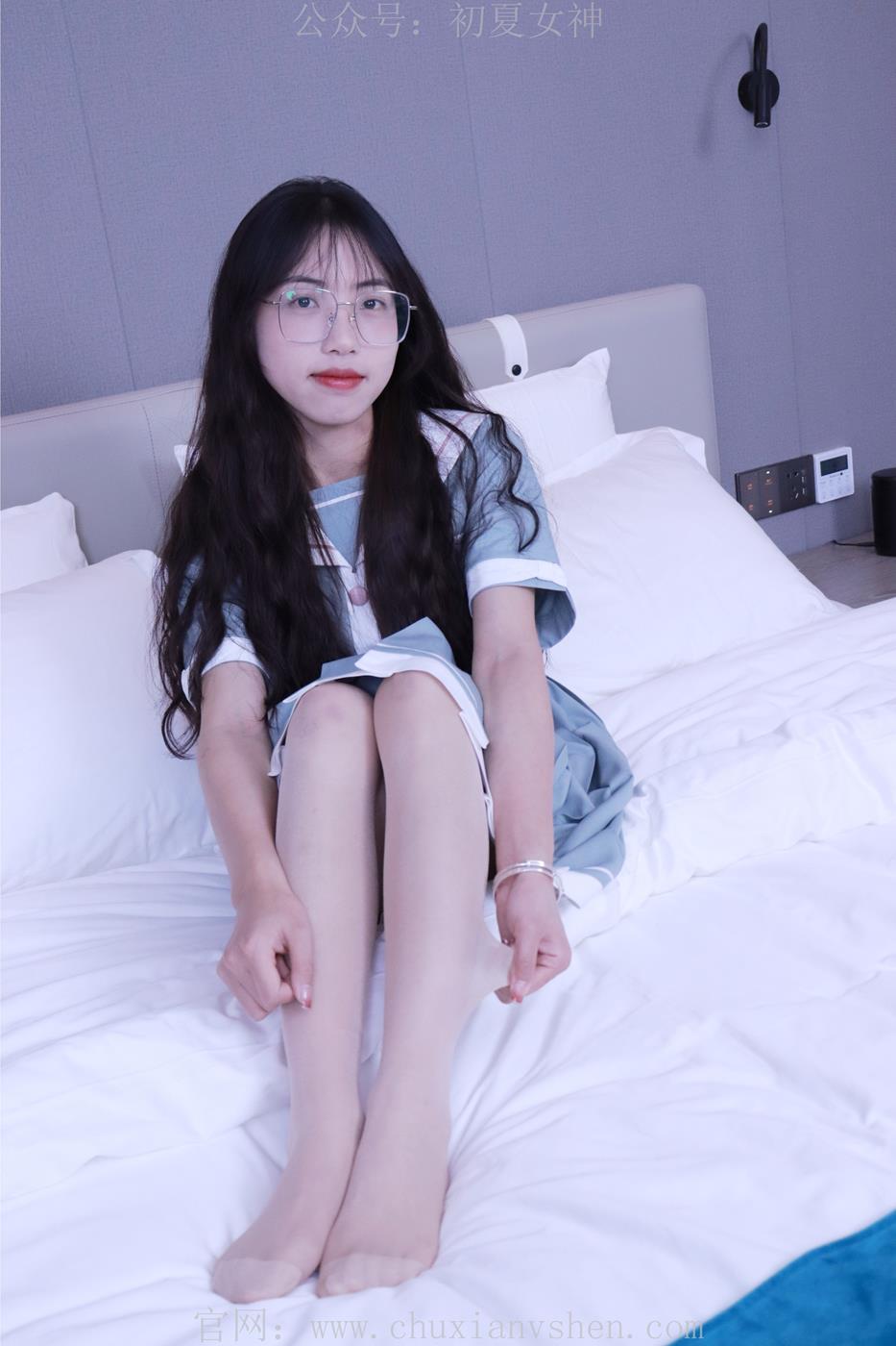 图片[45]-初夏女神 雪糕 浅蓝色JK裙搭配小白鞋[135P] – 速更版-美库