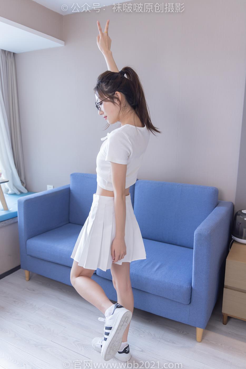 图片[33]-[BoBoSocks袜啵啵]NO.258 小沫-贝壳头板鞋、白棉袜[149P] – 速更版-美库