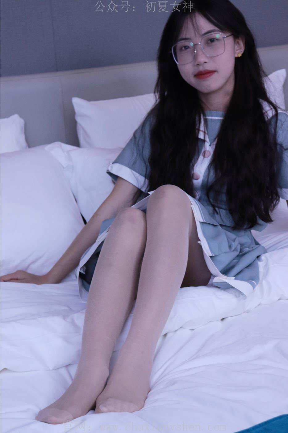 图片[49]-初夏女神 雪糕 浅蓝色JK裙搭配小白鞋[135P] – 速更版-美库