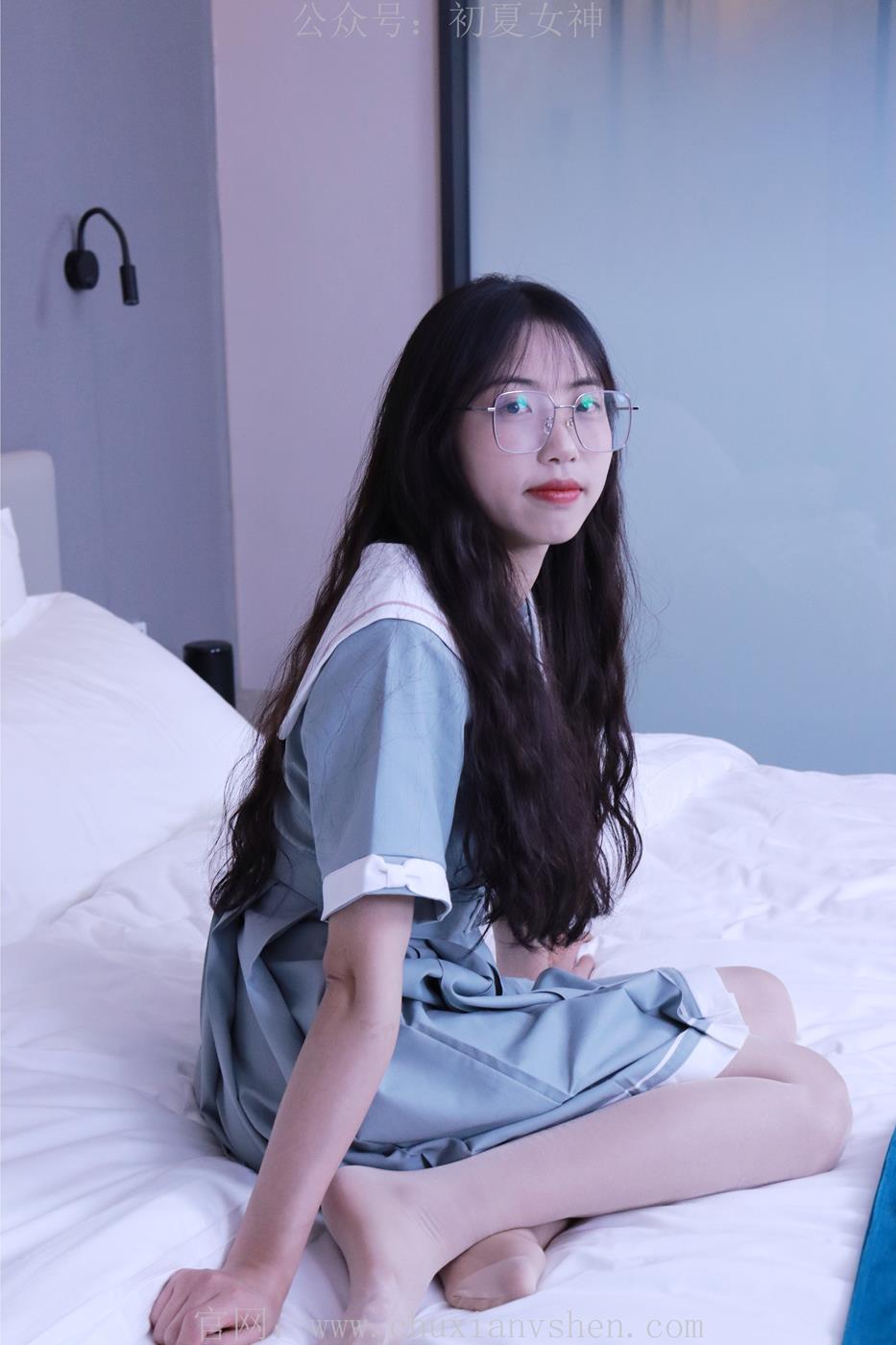 图片[50]-初夏女神 雪糕 浅蓝色JK裙搭配小白鞋[135P] – 速更版-美库