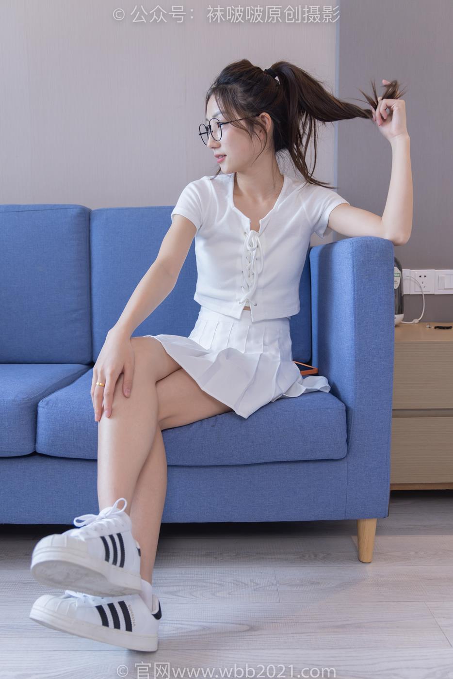 图片[39]-[BoBoSocks袜啵啵]NO.258 小沫-贝壳头板鞋、白棉袜[149P] – 速更版-美库