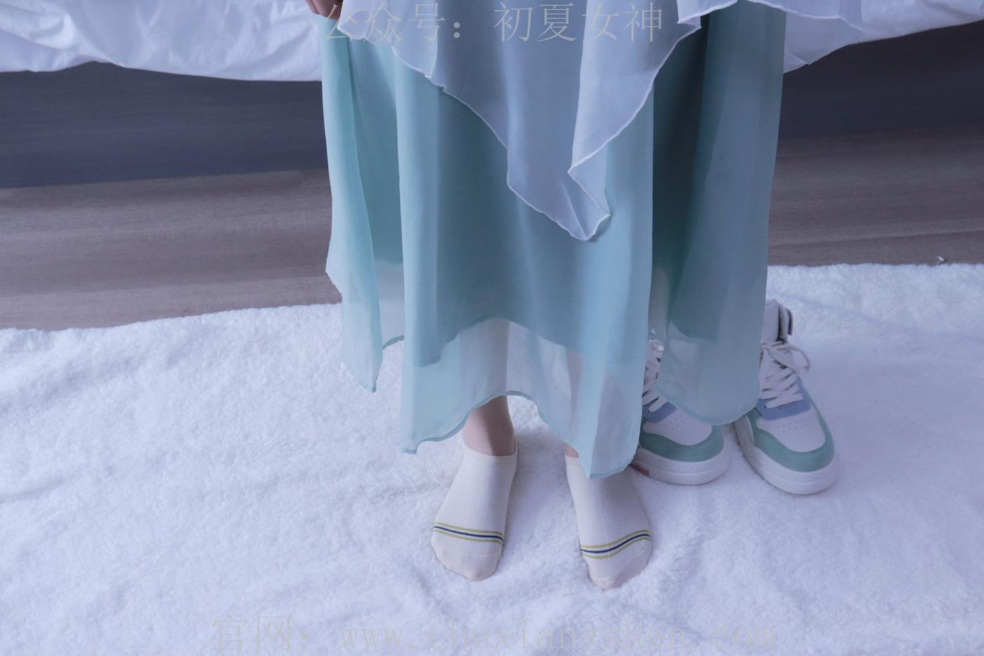 图片[10]-初夏女神 念念 绿野仙踪M码连衣裙搭回力球鞋[120P] – 速更版-美库