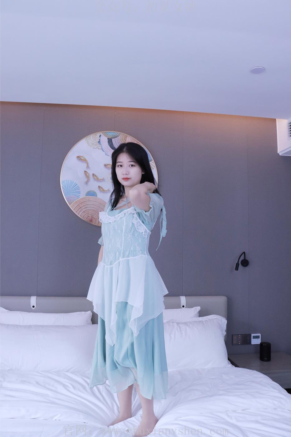 图片[33]-初夏女神 念念 绿野仙踪M码连衣裙搭回力球鞋[120P] – 速更版-美库