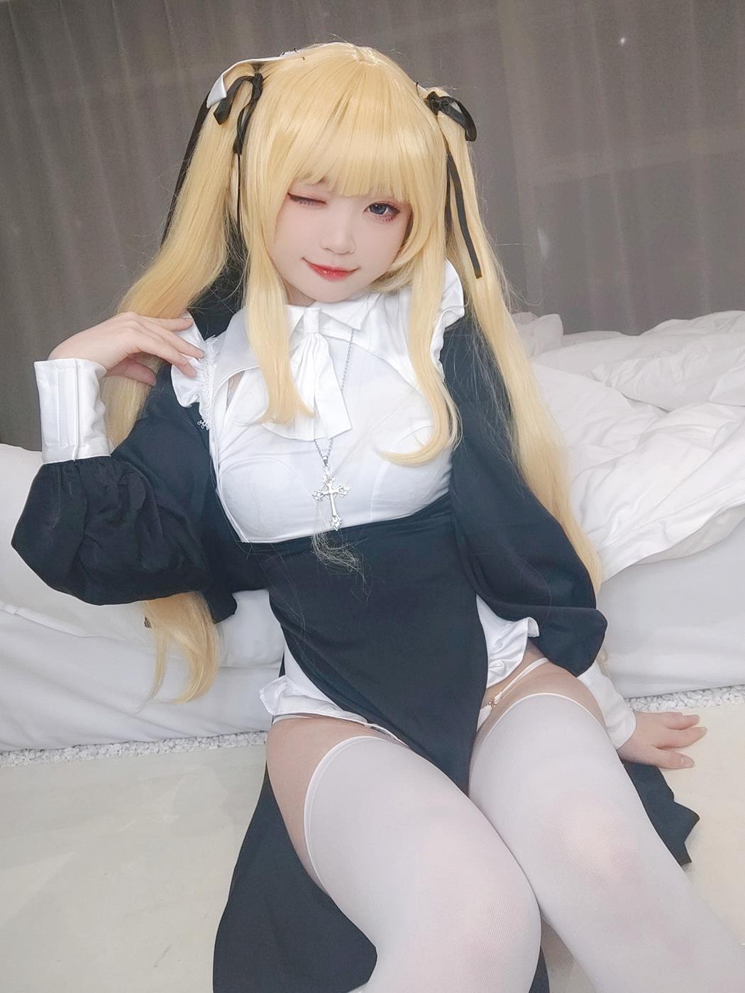 图片[18]-颜值博主@神沢永莉  英梨梨修女自拍 [52P] – 速更版-美库