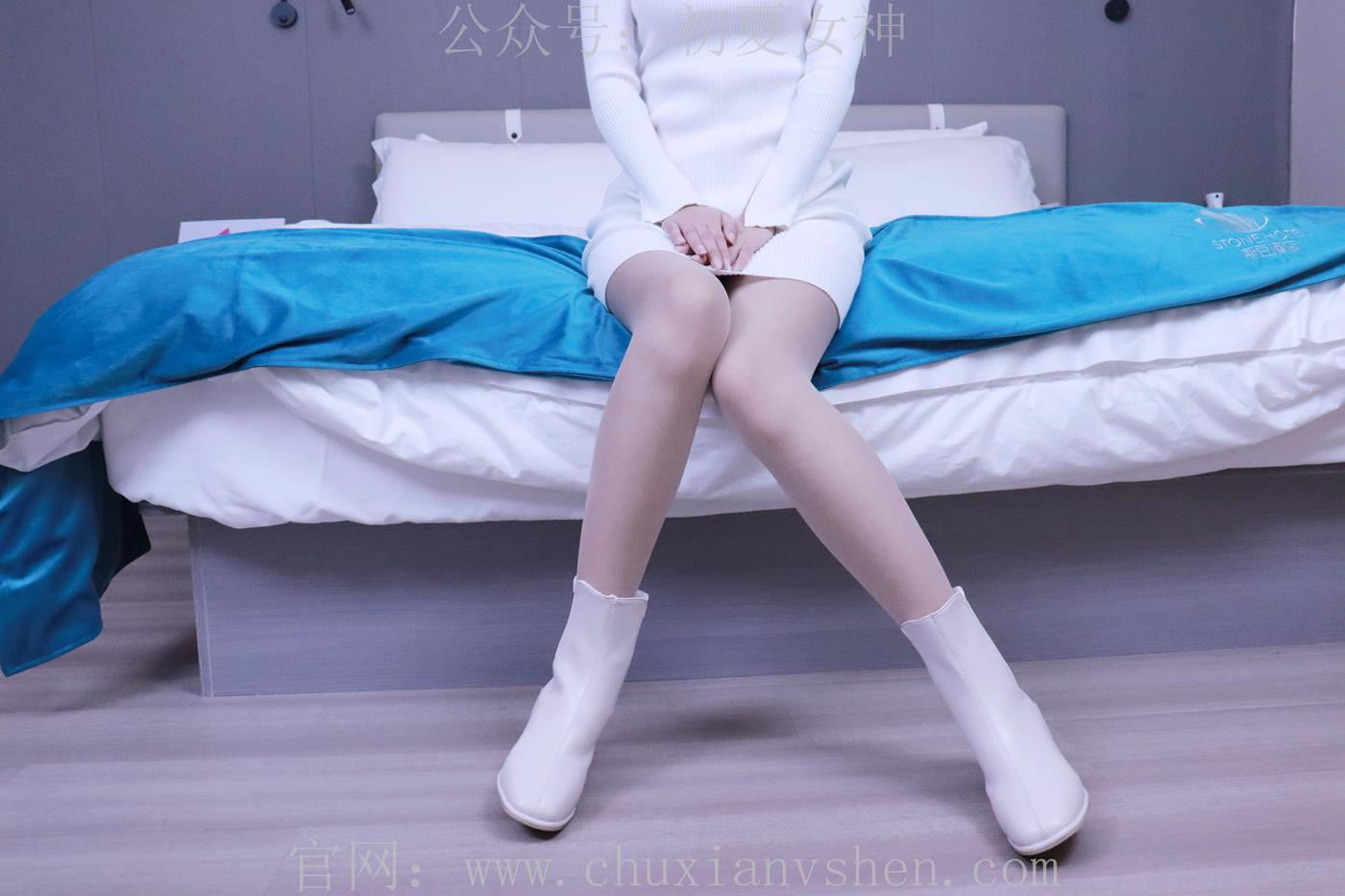 图片[32]-初夏女神 依依 2022款白色毛领连衣裙搭白色短靴[147P] – 速更版-美库