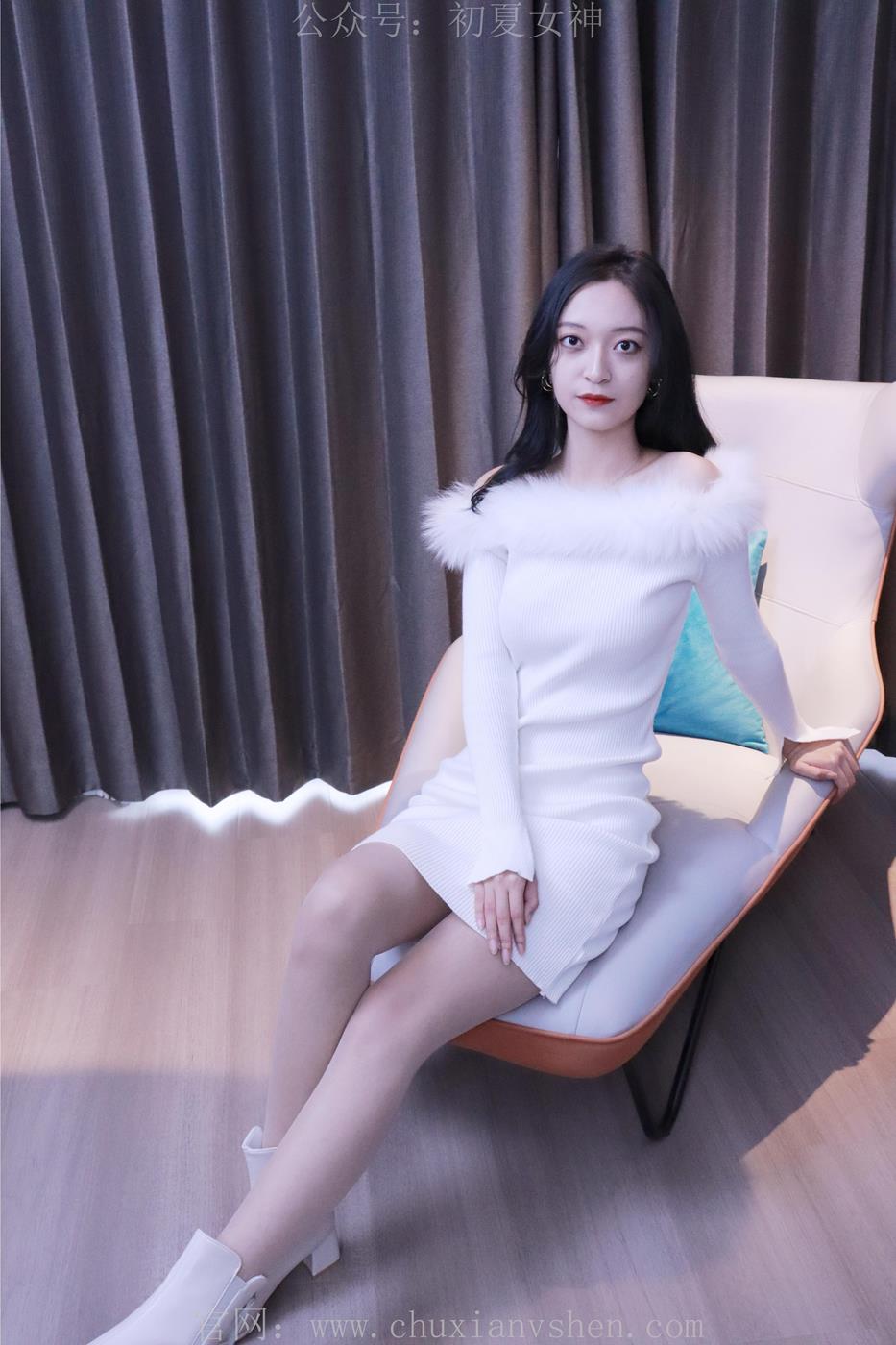 图片[50]-初夏女神 依依 2022款白色毛领连衣裙搭白色短靴[147P] – 速更版-美库