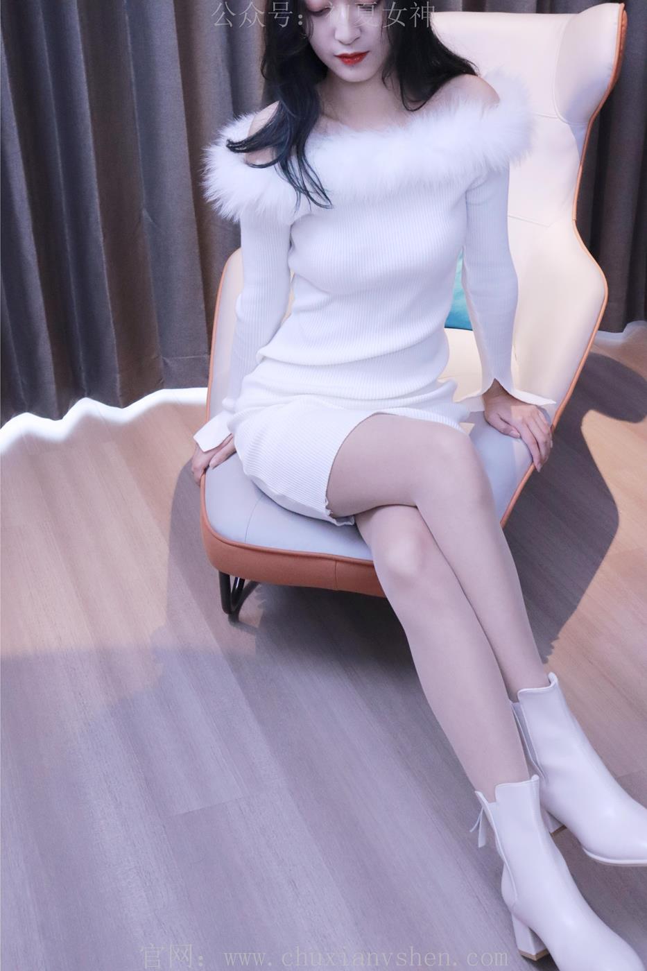 图片[55]-初夏女神 依依 2022款白色毛领连衣裙搭白色短靴[147P] – 速更版-美库