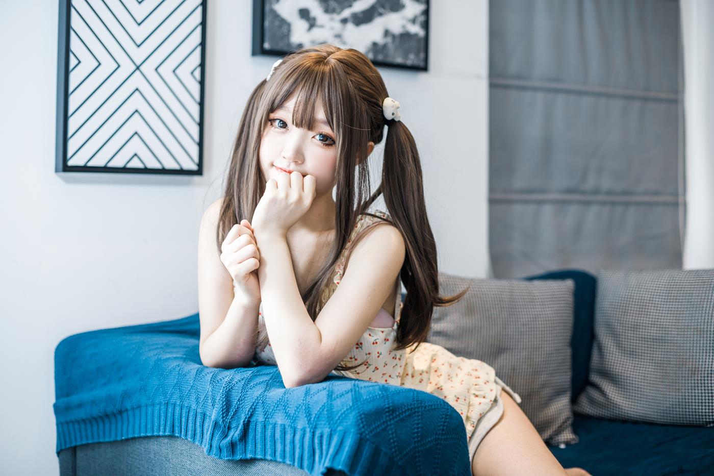 图片[14]-神沢永莉  – 黄色吊带睡衣兔兔[22P] – 速更版-美库