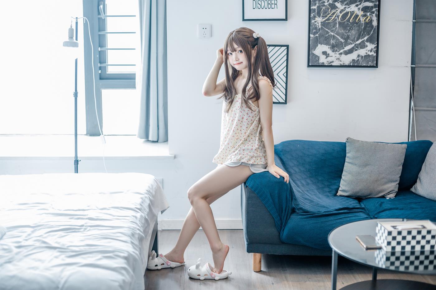 图片[15]-神沢永莉  – 黄色吊带睡衣兔兔[22P] – 速更版-美库