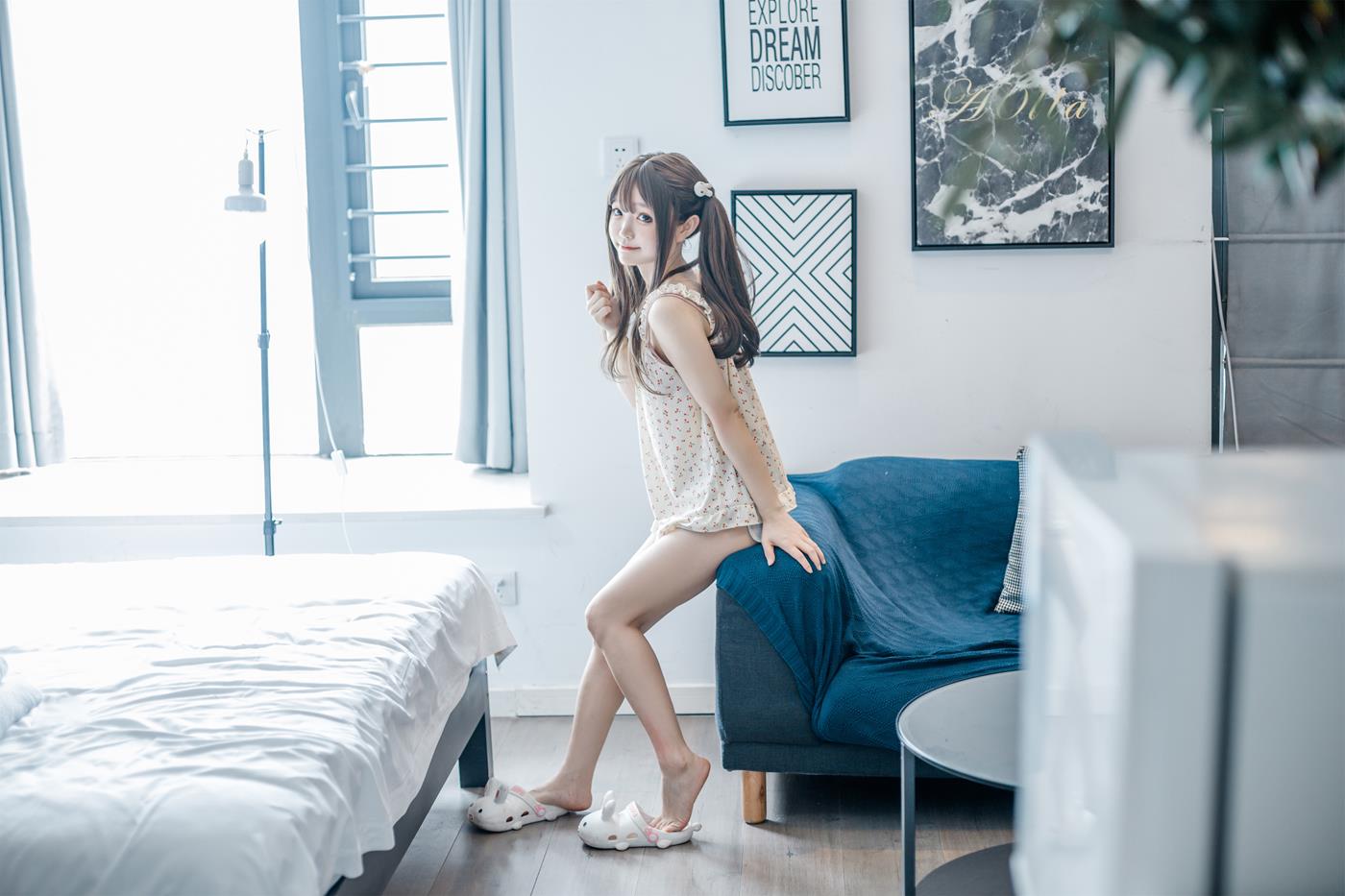 图片[16]-神沢永莉  – 黄色吊带睡衣兔兔[22P] – 速更版-美库