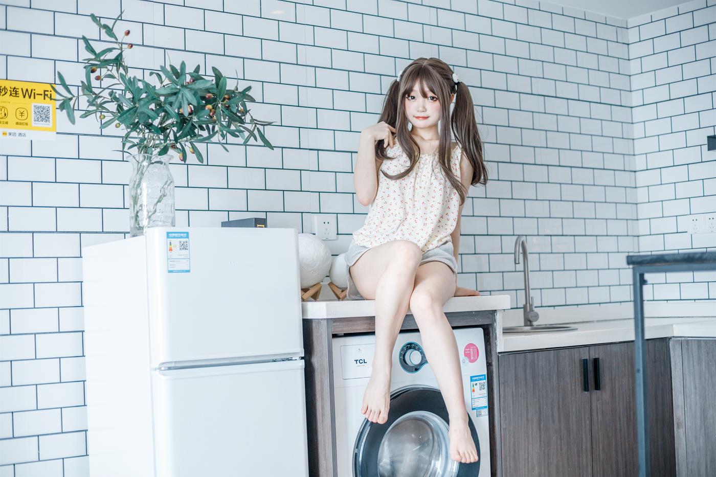 图片[21]-神沢永莉  – 黄色吊带睡衣兔兔[22P] – 速更版-美库