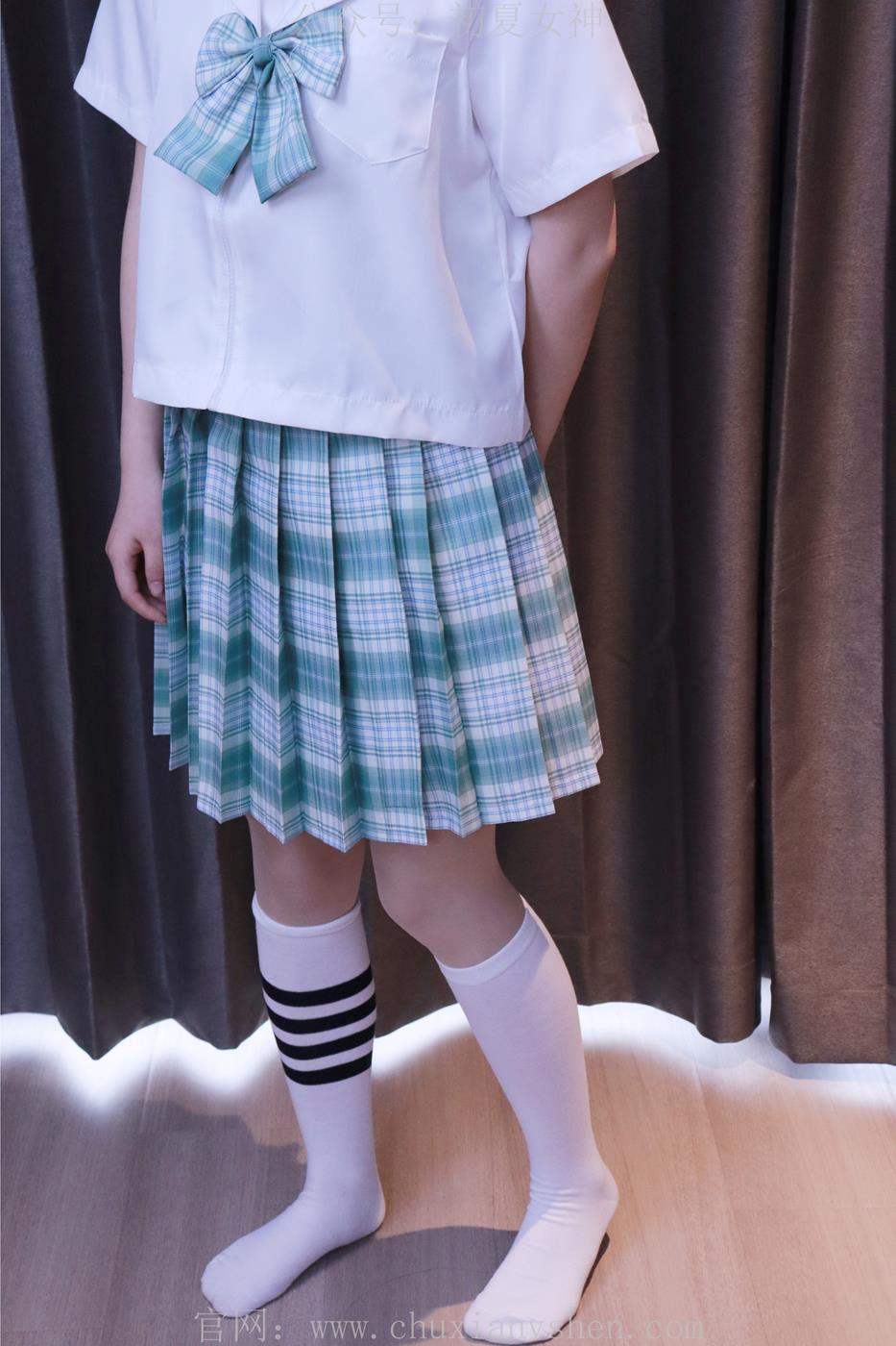 图片[30]-初夏女神 NO.013 念念 常规S码绿色JK套搭配小白鞋[126P] – 速更版-美库