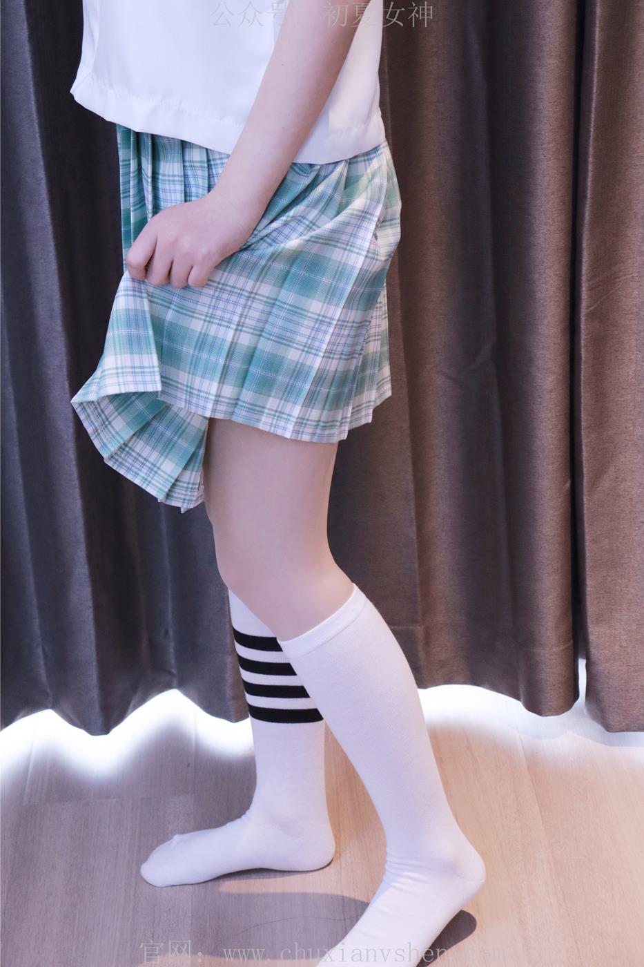 图片[33]-初夏女神 NO.013 念念 常规S码绿色JK套搭配小白鞋[126P] – 速更版-美库