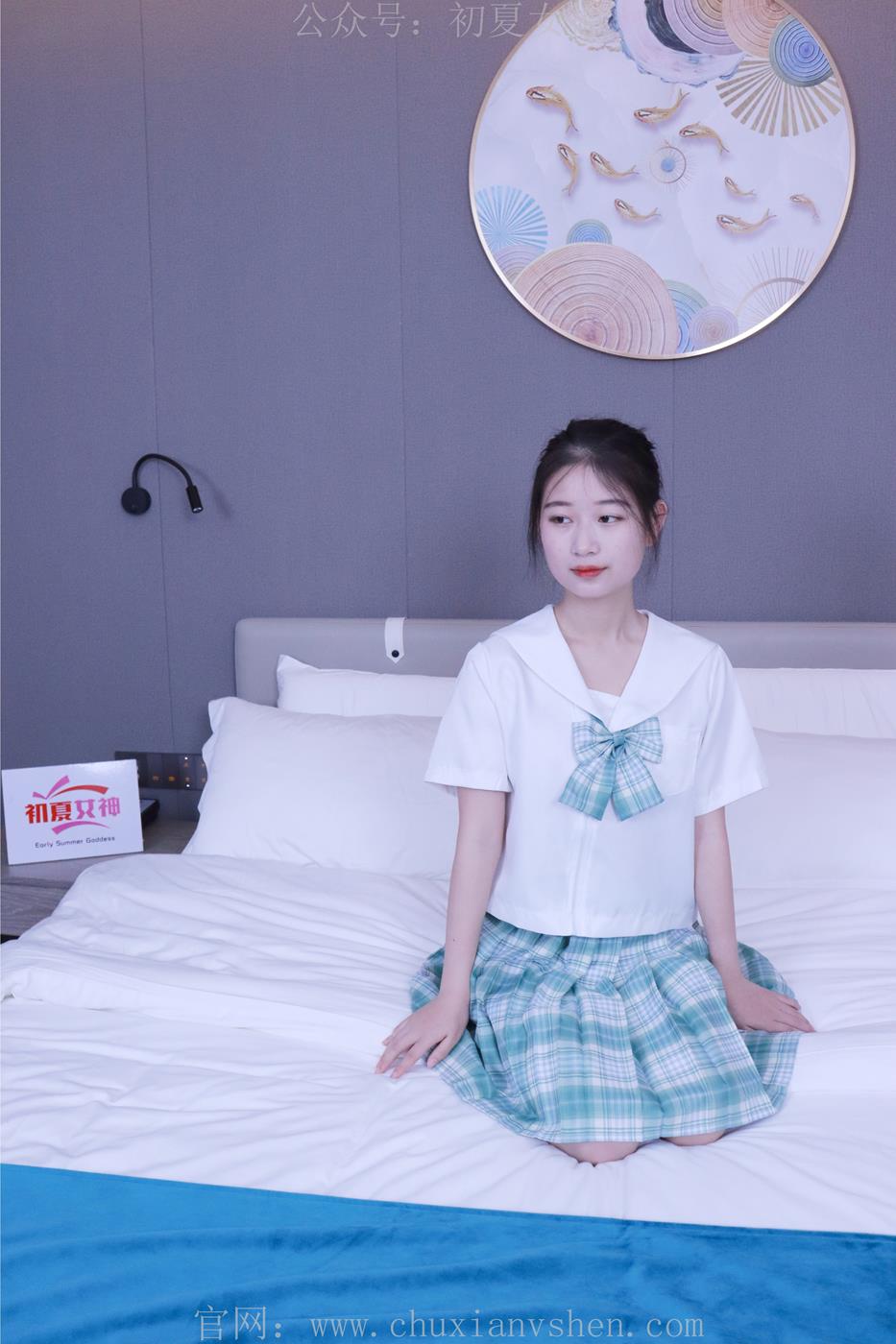 图片[39]-初夏女神 NO.013 念念 常规S码绿色JK套搭配小白鞋[126P] – 速更版-美库