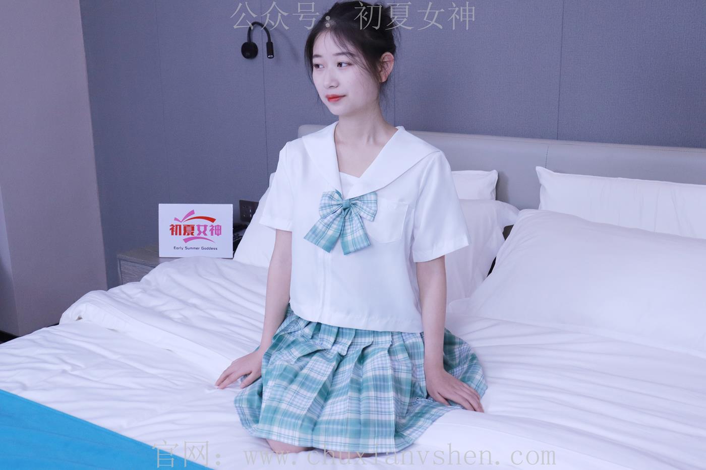 图片[40]-初夏女神 NO.013 念念 常规S码绿色JK套搭配小白鞋[126P] – 速更版-美库