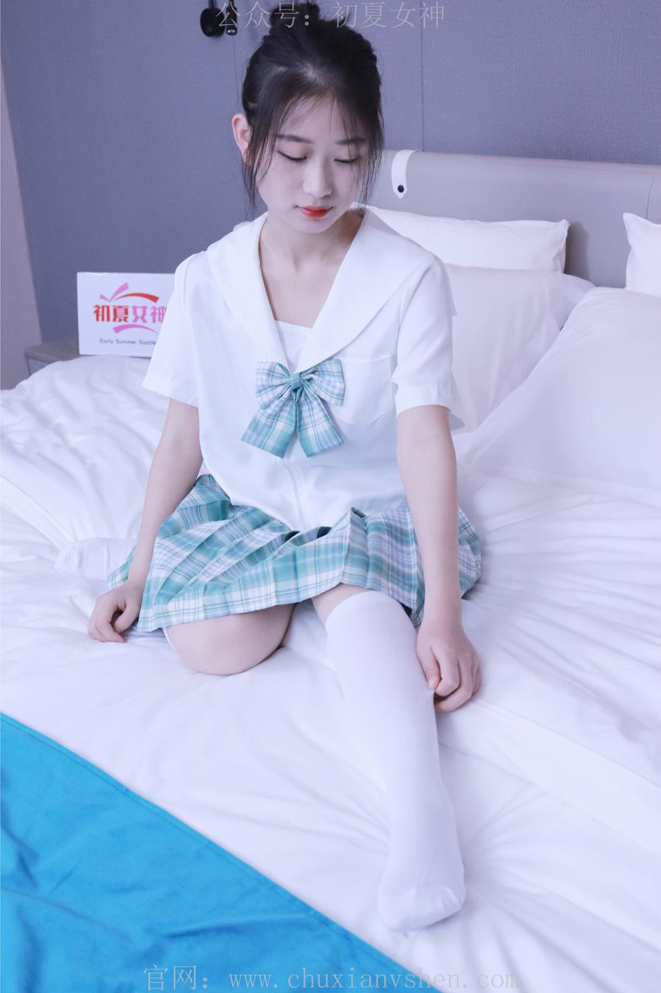 图片[41]-初夏女神 NO.013 念念 常规S码绿色JK套搭配小白鞋[126P] – 速更版-美库