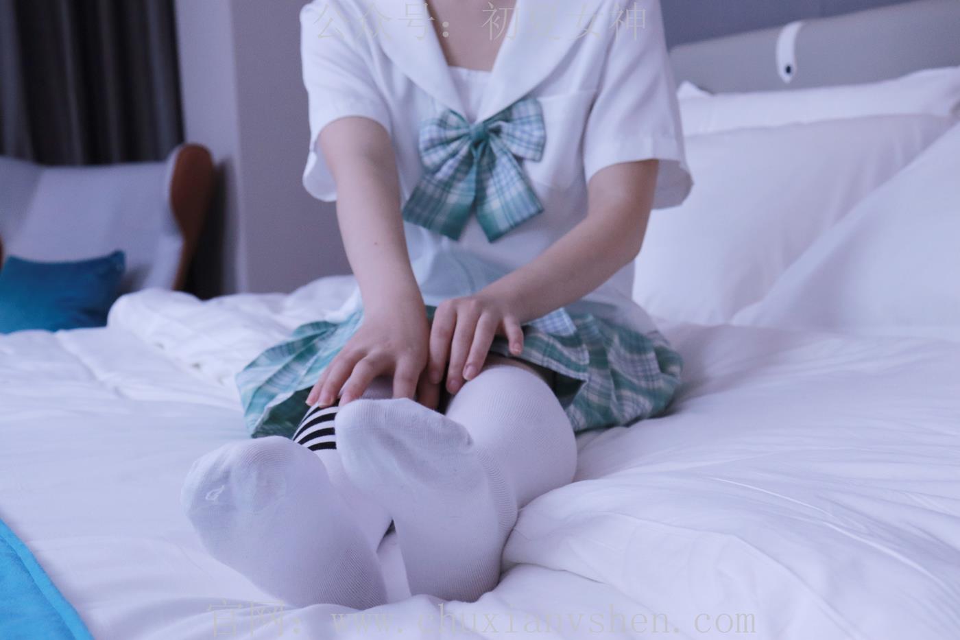 图片[46]-初夏女神 NO.013 念念 常规S码绿色JK套搭配小白鞋[126P] – 速更版-美库