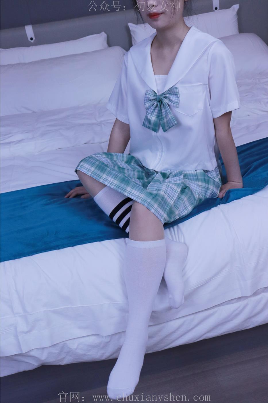 图片[60]-初夏女神 NO.013 念念 常规S码绿色JK套搭配小白鞋[126P] – 速更版-美库