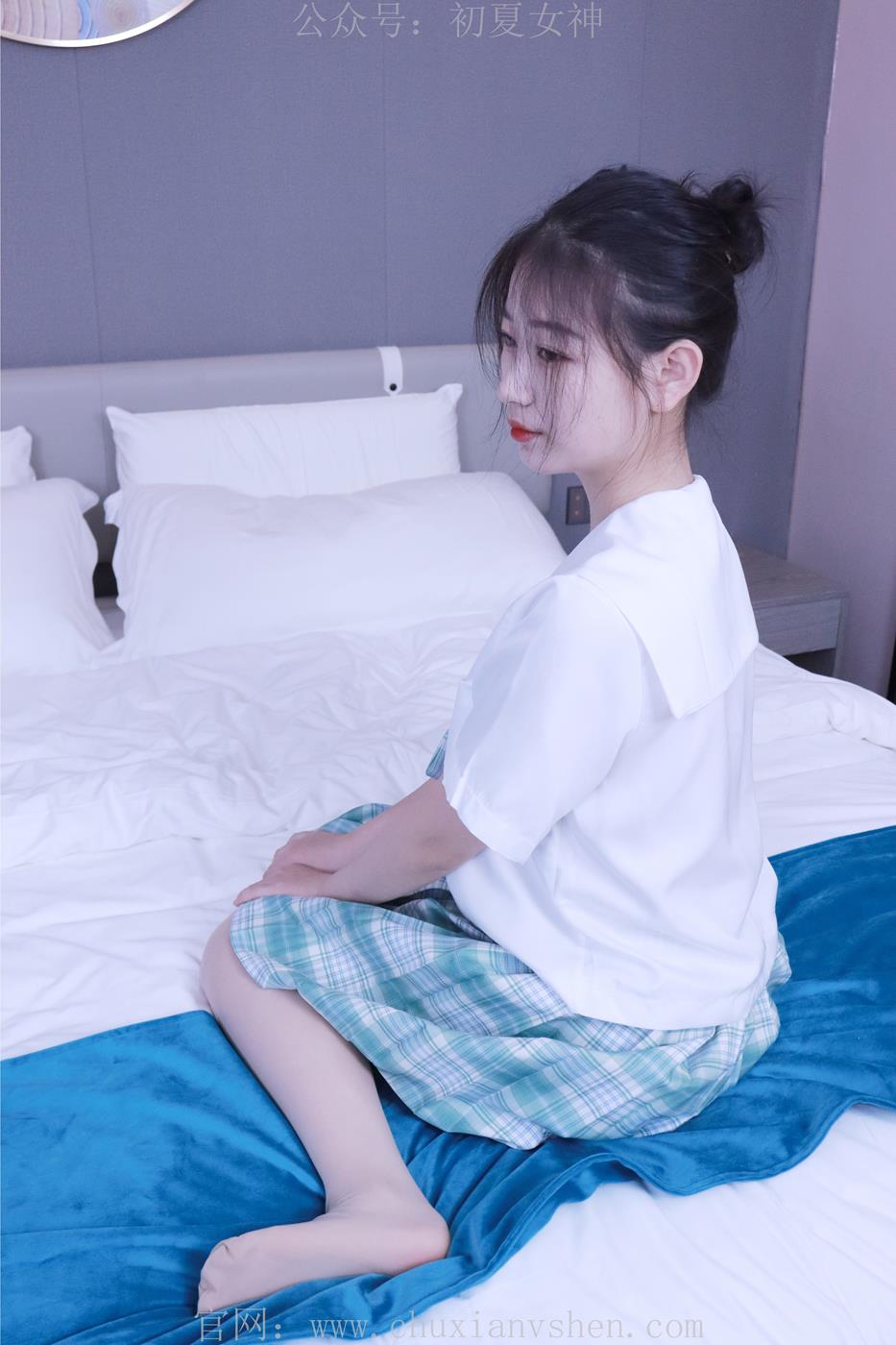 图片[70]-初夏女神 NO.013 念念 常规S码绿色JK套搭配小白鞋[126P] – 速更版-美库