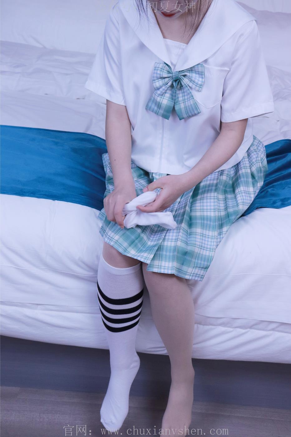 图片[84]-初夏女神 NO.013 念念 常规S码绿色JK套搭配小白鞋[126P] – 速更版-美库