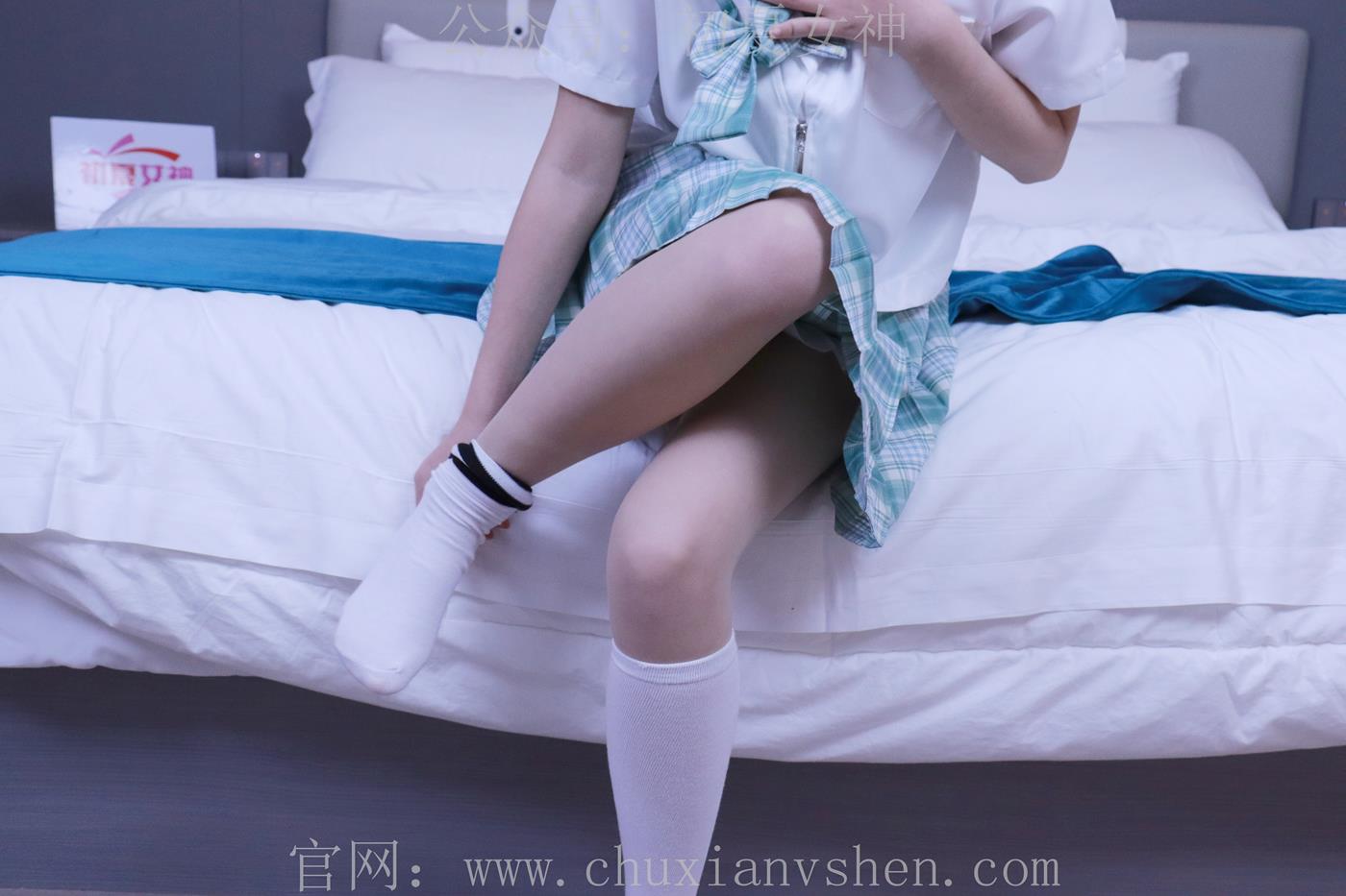 图片[103]-初夏女神 NO.013 念念 常规S码绿色JK套搭配小白鞋[126P] – 速更版-美库