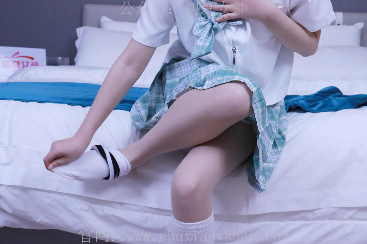 图片[105]-初夏女神 NO.013 念念 常规S码绿色JK套搭配小白鞋[126P] – 速更版-美库