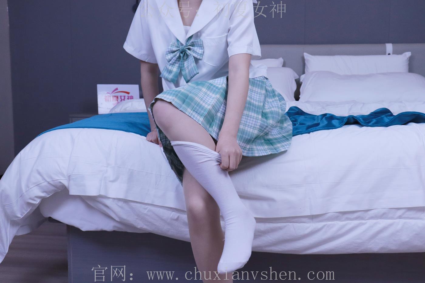 图片[107]-初夏女神 NO.013 念念 常规S码绿色JK套搭配小白鞋[126P] – 速更版-美库